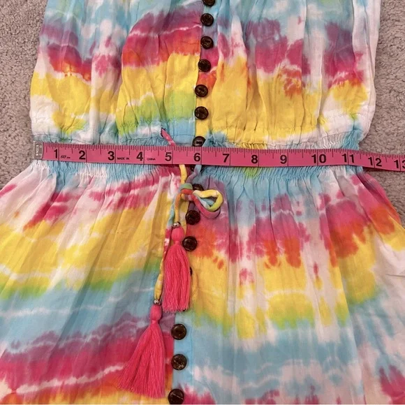 Tiare Hawaii Ryden Tie Dye Strapless Mini Dress Women’s Sz M/L NWT - Picture 10 of 16